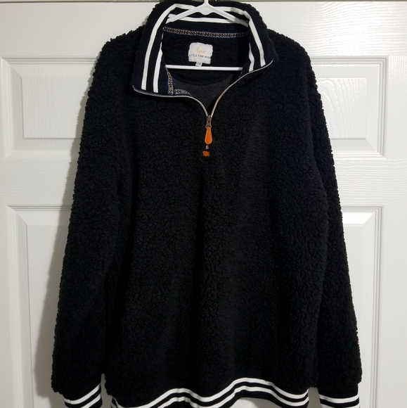 Black Varsity Sherpa (Quarter Zip) - Picture 1 of 3